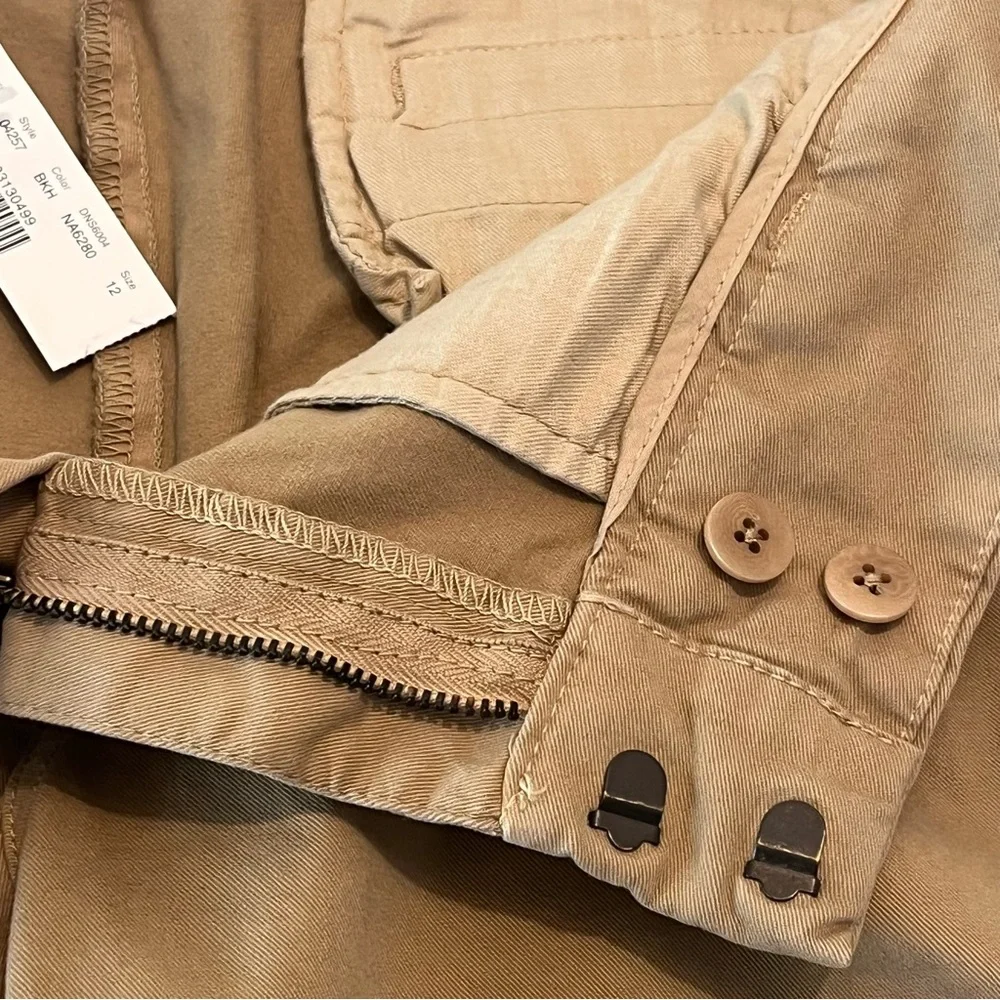 J.Crew Woman’s Andie Classic Khaki Chino Cotton Stretch Casual Pants size 12 NEW